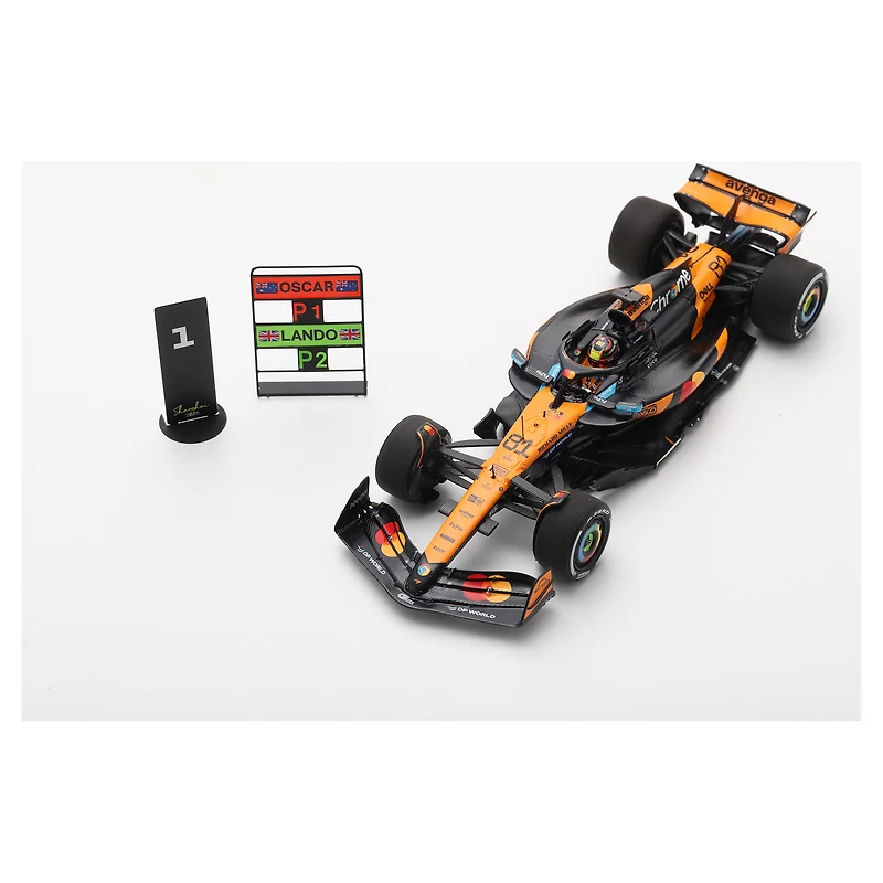 Voiture miniature Spark Models Oscar Piastri McLaren F1 Team 2025 Grand Prix d'Australie n° 81 à l'échelle 1:43