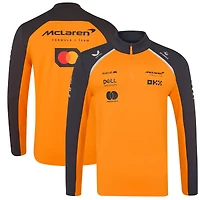 Veste unisexe McLaren F1 Team Replica 2025 Orange/Anthracite à fermeture éclair quart de tour
