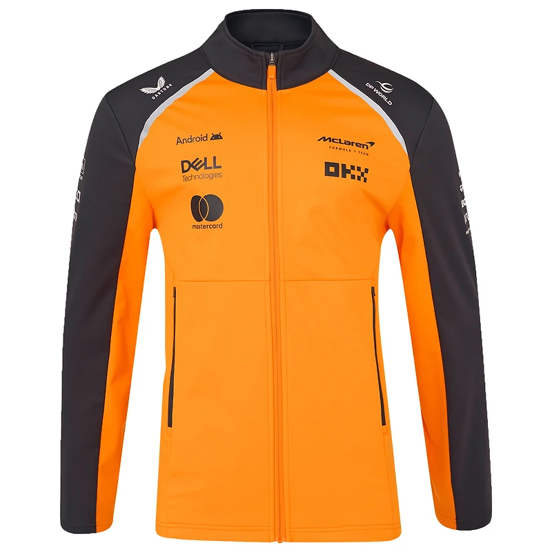Veste unisexe à fermeture éclair intégrale McLaren F1 Team 2025 Replica orange/anthracite