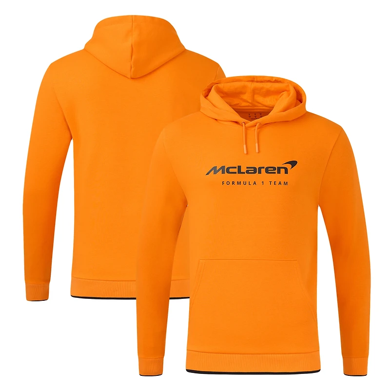 Sweat à capuche unisexe orange McLaren F1 Team 2025 Core Essentials