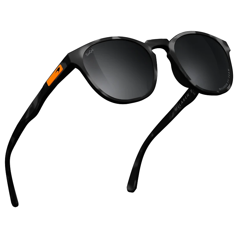 Lunettes de soleil unisexes SunGod noires McLaren F1 Team écaille Miras