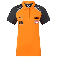 Polo pilote réplique McLaren F1 Team 2025 orange/anthracite pour femme Lando Norris de