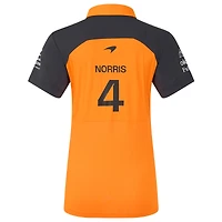 Polo pilote réplique McLaren F1 Team 2025 orange/anthracite pour femme Lando Norris de