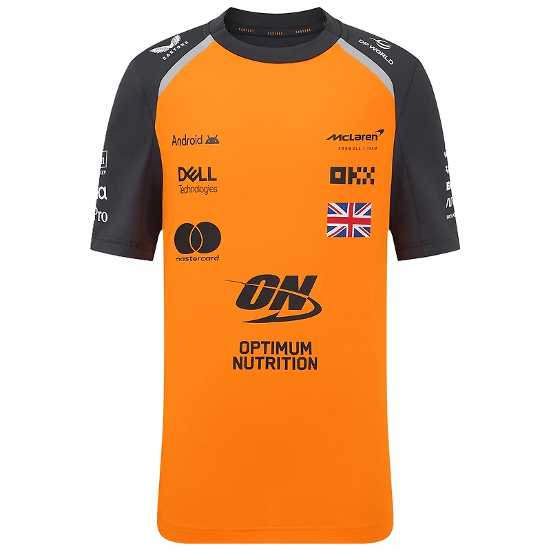 T-shirt pour jeune McLaren F1 Team 2025 Replica Set Up Orange/Anthracite Lando Norris