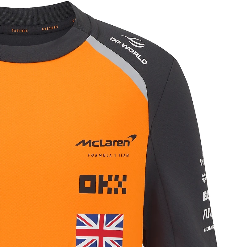 T-shirt pour jeune McLaren F1 Team 2025 Replica Set Up Orange/Anthracite Lando Norris