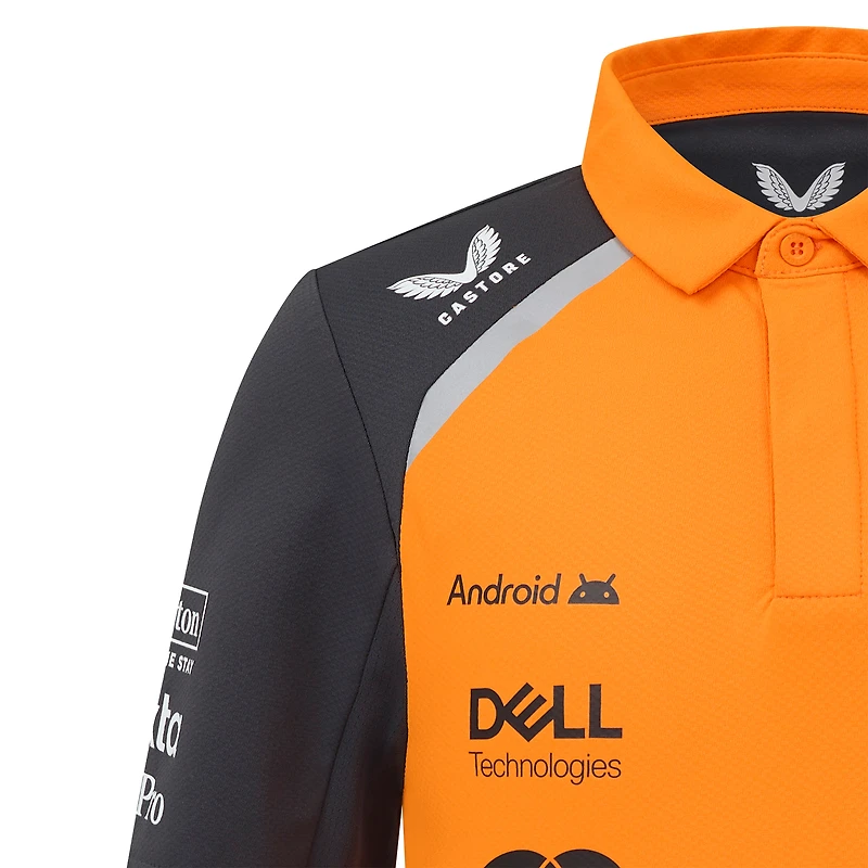 Youth McLaren Oscar Piastri Orange/Anthracite F1 Team 2025 Replica Driver Polo