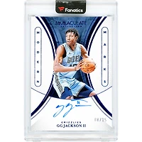 GG Jackson II Memphis Grizzlies Autographed 2024-25 Panini Immaculate Collection Modern Marks Sapphire #MM-GGJ #8/15 Rookie Card
