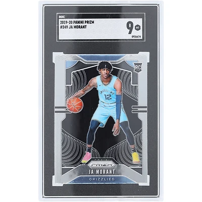 Ja Morant Memphis Grizzlies 2019-20 Panini Prizm #249 SGC Authenticated 9 Rookie Card