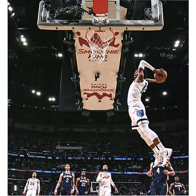 Ja Morant Memphis Grizzlies Unsigned 2019 NBA Rookie Debut Photograph
