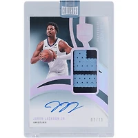 Carte autographiée de Jaren Jackson Jr. (Memphis Grizzlies) 2024-25 Panini Eminence Holo Patch Dual-Color Relic #NPA-JJJ #3/10