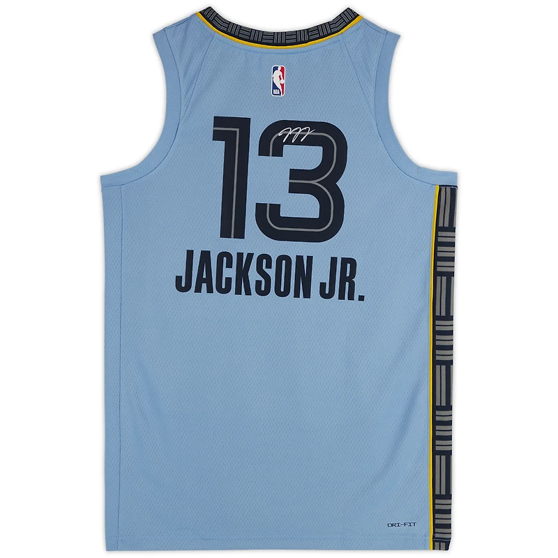 Maillot Swingman Jordan bleu clair autographié par Jaren Jackson Jr. des Memphis Grizzlies
