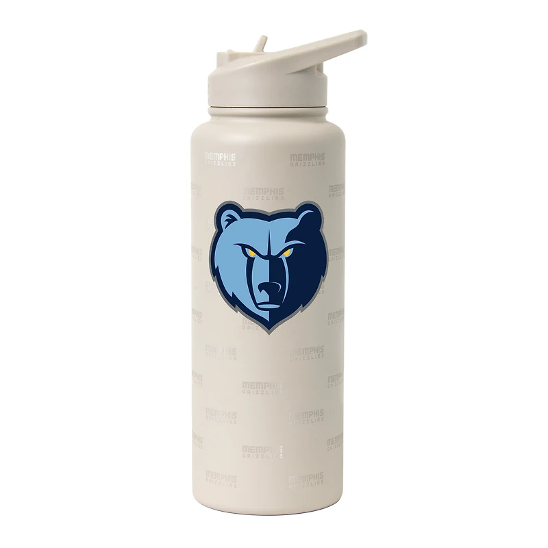 Logo Brands Memphis Grizzlies 34oz. Sand Ghost Quencher Bottle