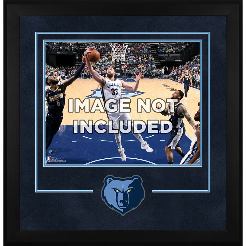 Cadre d'installation horizontal de luxe 16" x 20" des Memphis Grizzlies avec logo de l'équipe