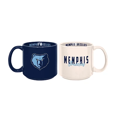Memphis Grizzlies 2-Pack 15oz. Stackable Mug Set