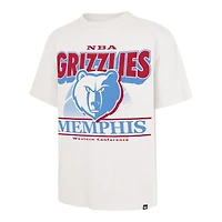 T-shirt blanc pour homme '47 Memphis Grizzlies City Edition Shifty Foundation