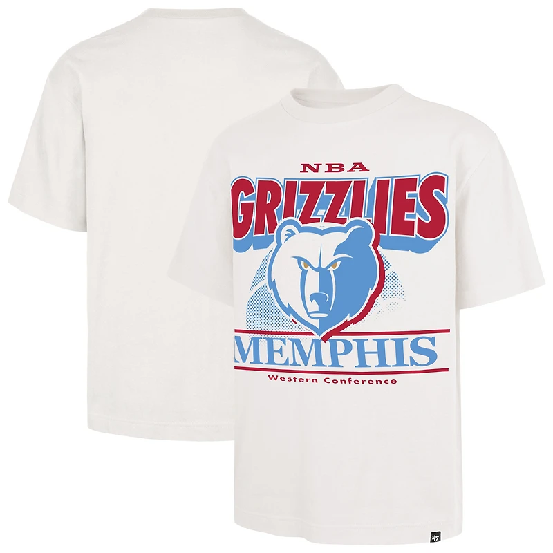 T-shirt blanc pour homme '47 Memphis Grizzlies City Edition Shifty Foundation