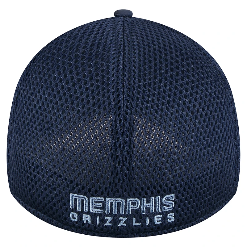Casquette New Era 39THIRTY Flex bleu marine Memphis Grizzlies pour homme