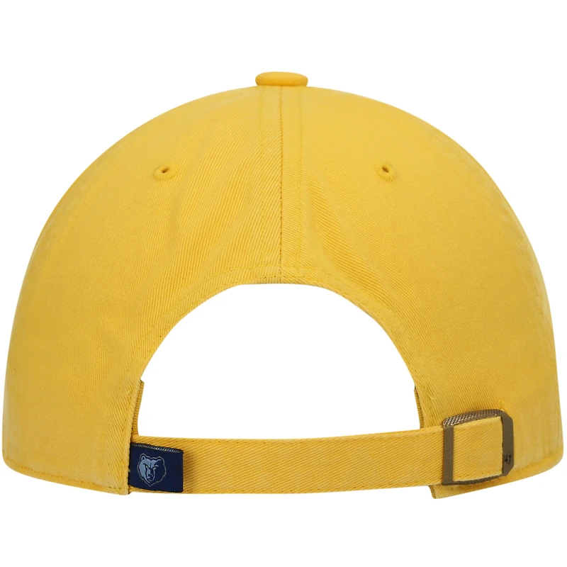 Casquette réglable '47 Gold Memphis Grizzlies Team Clean Up pour homme