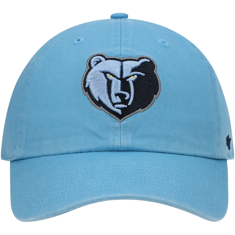 Casquette réglable Memphis Grizzlies Team Clean Up '47 bleu clair pour homme
