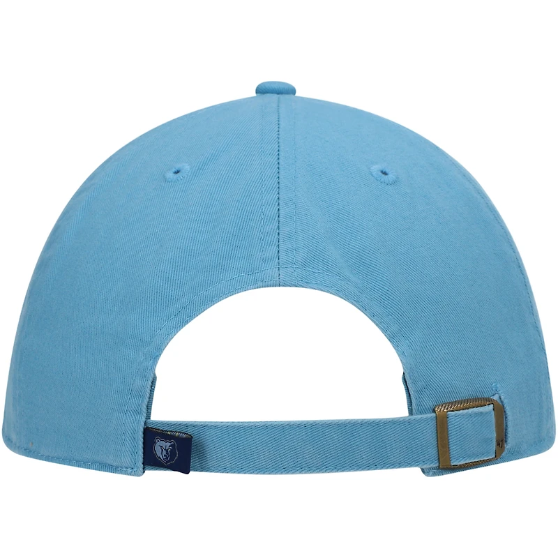 Casquette réglable Memphis Grizzlies Team Clean Up '47 bleu clair pour homme