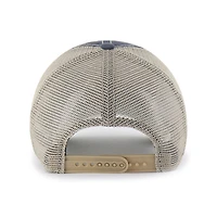 Men's '47 Navy/Tan Memphis Grizzlies Wabash Patch Clean Up Adjustable Hat