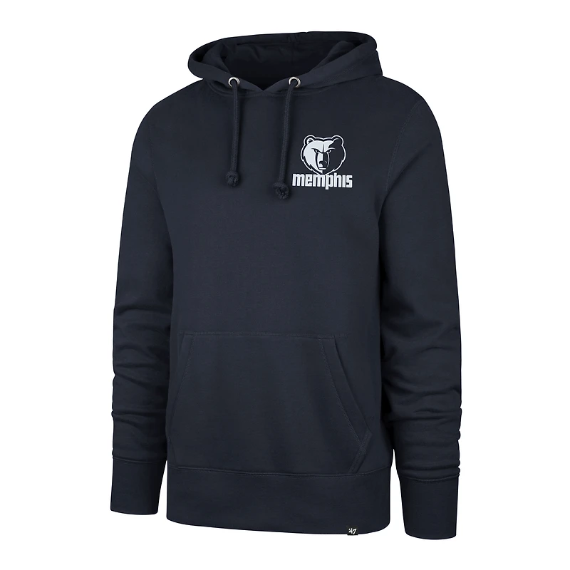 Men's '47 Navy Memphis Grizzlies 2025/26 City Edition Jab Step Headline Hoodie