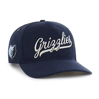 Casquette ajustable en velours côtelé décontracté Golden Age des Memphis Grizzlies pour homme, modèle 47, bleu marine