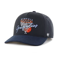 Men's '47  Navy Memphis Grizzlies Nothing But Net Hitch Adjustable Hat