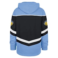 Sweat à capuche surdimensionné lacets en tri-satin pour homme '47 Navy Memphis Grizzlies