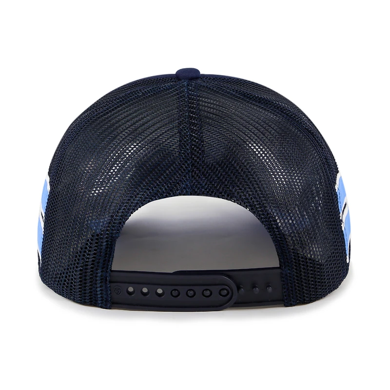 Casquette réglable de camionneur à rayures latérales '47 bleu marine Memphis Grizzlies pour hommes