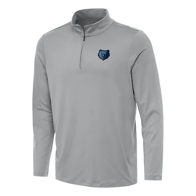 Haut à fermeture éclair quart de tour Reprocess des Memphis Grizzlies, gris Antigua, pour homme