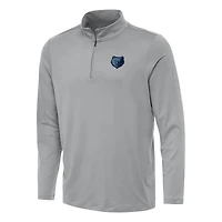 Haut à fermeture éclair quart de tour Reprocess des Memphis Grizzlies, gris Antigua, pour homme