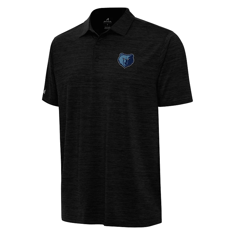 Polo Antigua Heather noir pour homme, motif Memphis Grizzlies