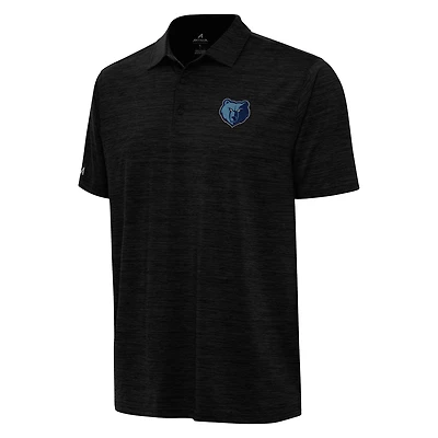 Polo Antigua Heather noir pour homme, motif Memphis Grizzlies