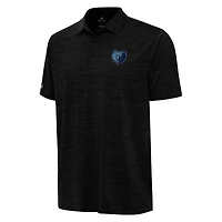 Polo Antigua Heather noir pour homme, motif Memphis Grizzlies
