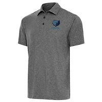 Polo Antigua Heather Black Par pour homme des Memphis Grizzlies