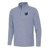 Men's Antigua  Navy Memphis Grizzlies Twine Quarter-Zip Top