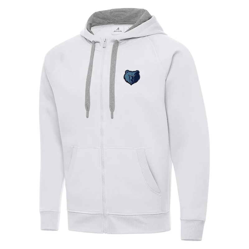 Men's Antigua Memphis Grizzlies Big & Tall Victory Full-Zip Hoodie Jacket