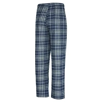 Ensemble de nuit pour homme Concepts Sport bleu marine/gris Memphis Grizzlies Vector avec haut et pantalon en flanelle