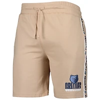 Men's Concepts Sport  Tan Memphis Grizzlies Team Stripe Shorts