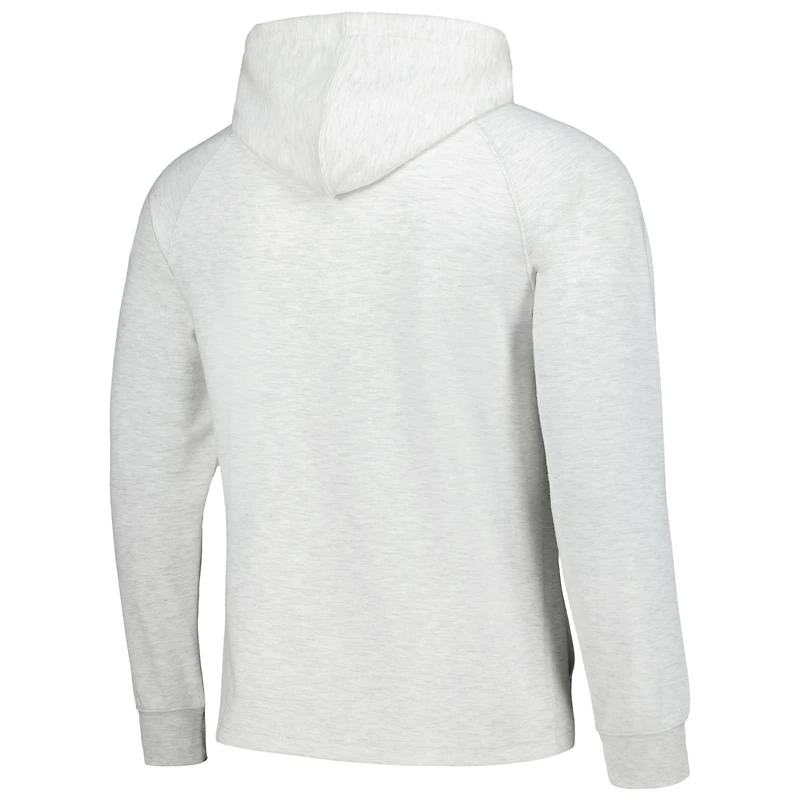 Men's Fanatics Ash Memphis Grizzlies Softhand Raglan Tri-Blend Pullover Hoodie