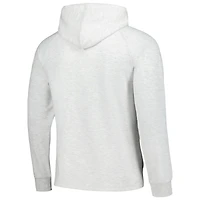 Men's Fanatics Ash Memphis Grizzlies Softhand Raglan Tri-Blend Pullover Hoodie