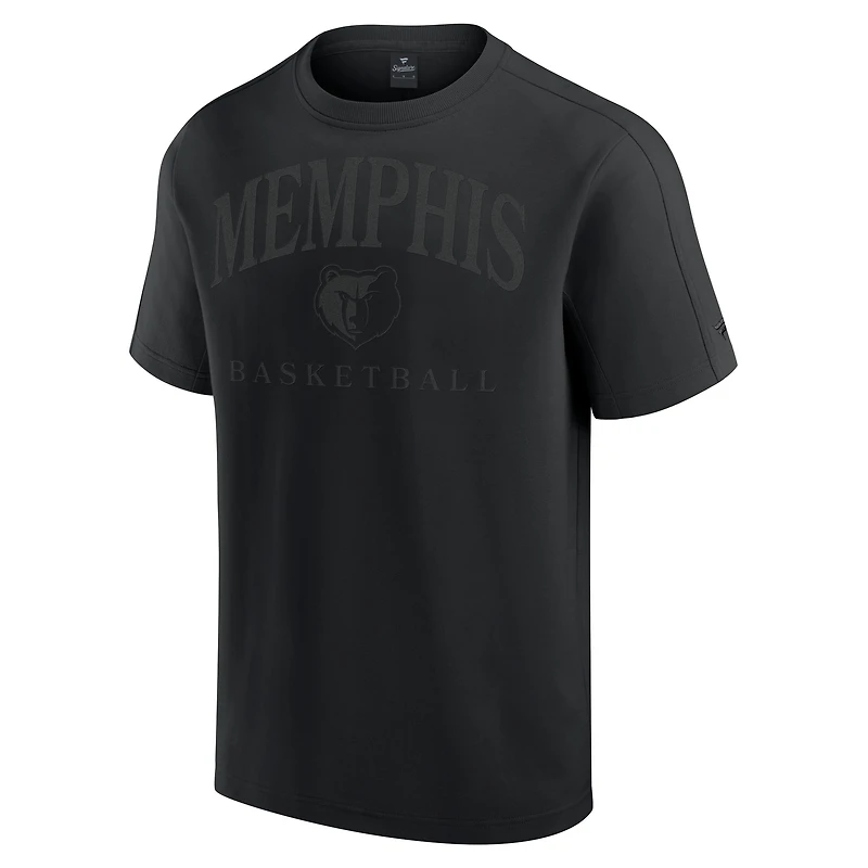 T-shirt noir à trois mélanges de couleurs pour hommes Fanatics Memphis Grizzlies Flex