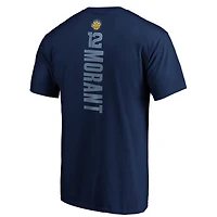 Men's Fanatics Ja Morant Navy Memphis Grizzlies 2019 NBA Draft Playmaker Name & Number T-Shirt