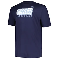 Ensemble t-shirt à manches courtes et longues Fanatics pour hommes bleu marine/bleu clair Memphis Grizzlies Big & Tall
