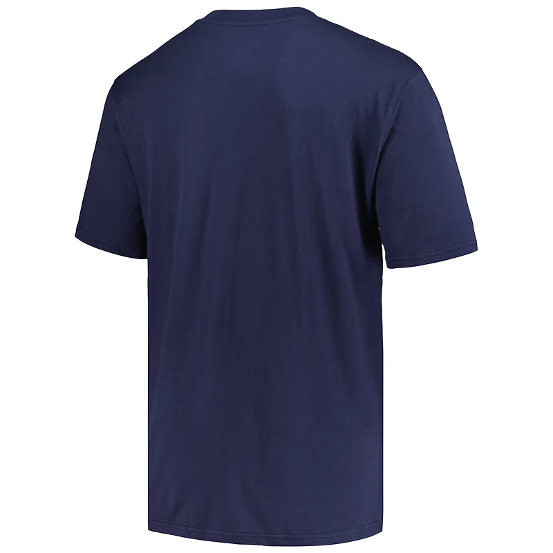 Ensemble t-shirt à manches courtes et longues Fanatics pour hommes bleu marine/bleu clair Memphis Grizzlies Big & Tall