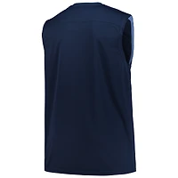 Men's Fanatics Navy Memphis Grizzlies Big & Tall Birdseye Muscle Tank Top