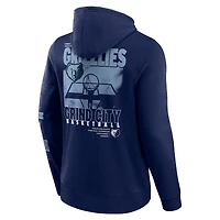 Sweat à capuche croisé Game Time de Memphis Grizzlies pour homme Fanatics Navy