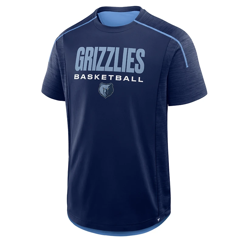 Men's Fanatics Navy Memphis Grizzlies Inbound Pass Play Practice T-Shirt
