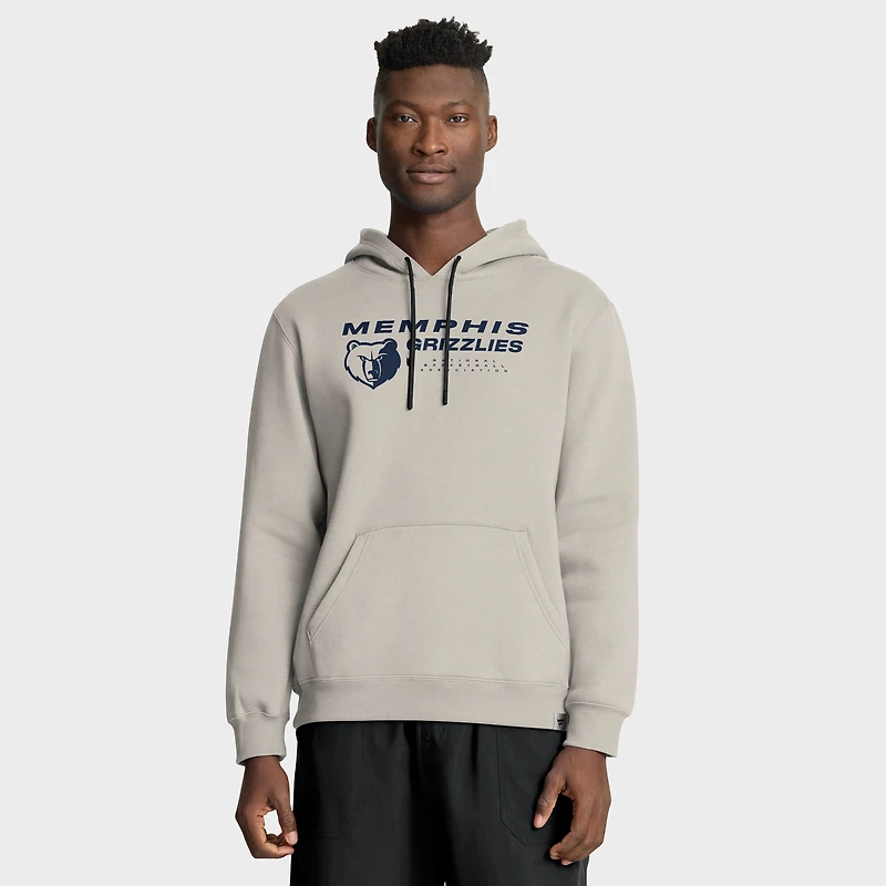 Sweat à capuche premium blanc cassé des Memphis Grizzlies de la collection Crossover Fanatics pour homme